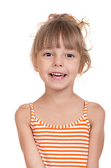 Image showing Portrait of emotionally kid