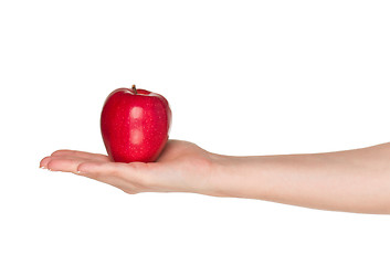 Image showing Hand with apple