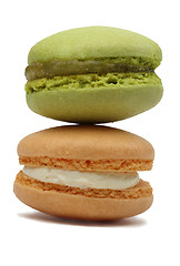 Image showing Two Macarons