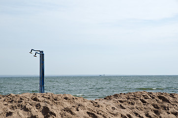 Image showing Outdoor showers