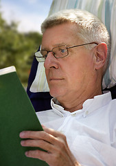 Image showing Senior Man reading book