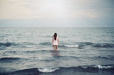 Image showing Solitude in sea