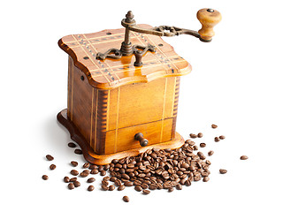 Image showing antique coffee mill