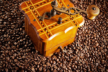 Image showing antique coffee mill