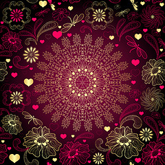 Image showing Seamless valentine pattern