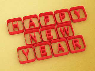 Image showing 3D Happy New Year 