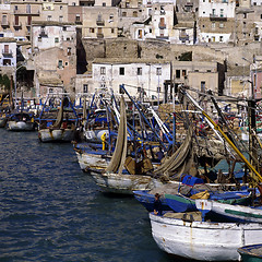 Image showing Harbor in Sciacca in Sicily