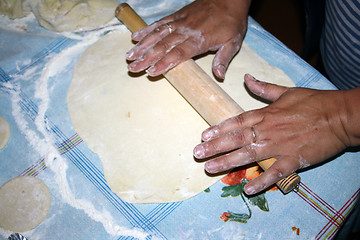 Image showing The wheaten dough