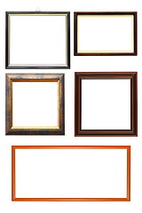 Image showing collection of wooden frames