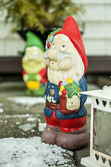 Image showing Red christmas gnome