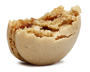 Image showing Macaron with a Bite Missing