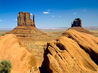 Image showing Mittens, Monument Valley