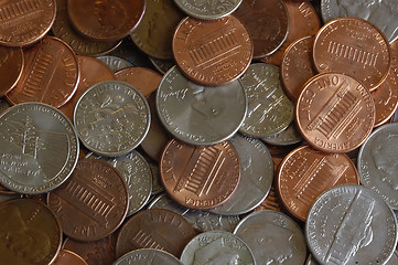 Image showing A bunch of coins