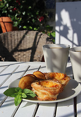 Image showing Tasty cakes in Portugal style 