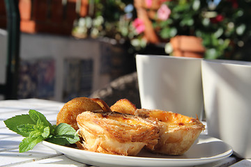 Image showing Tasty cakes in Portugal style 