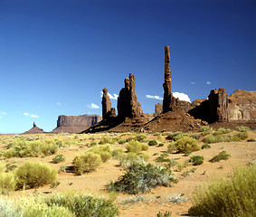 Image showing The Totem Pole, Monument Valley, Arizona