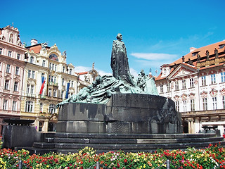 Image showing Statue of Jan Hus, Prague  