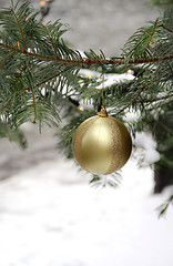 Image showing Street Christmas tree 