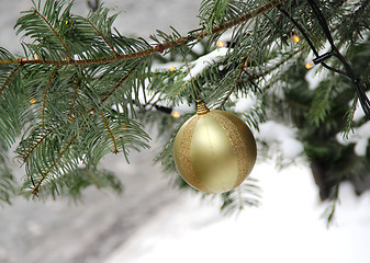 Image showing Street Christmas tree 