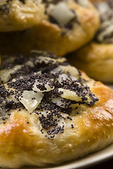 Image showing Cebularze - traditional polish cake with onion and poppy seed