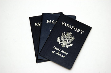 Image showing Three American Passports