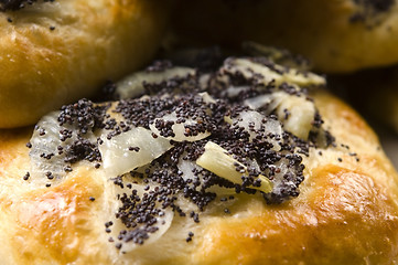 Image showing Cebularze - traditional polish cake with onion and poppy seed