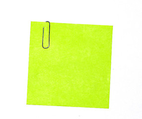 Image showing Green sticky