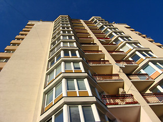 Image showing The multi-storey modern house