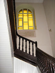 Image showing Nice wooden stairs