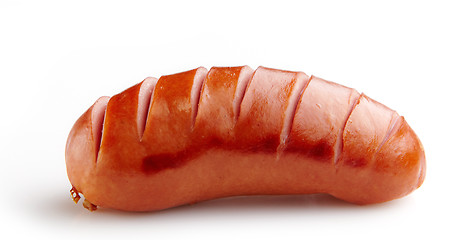 Image showing grilled sausage on white background