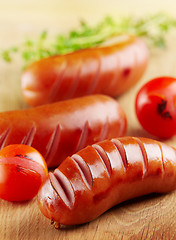 Image showing grilled sausages