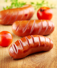 Image showing grilled sausages