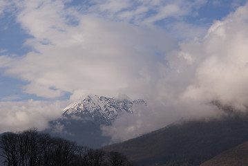 Image showing Cloudy day in the mountains