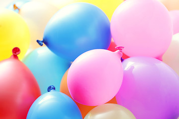 Image showing multicolor balloons