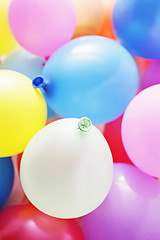 Image showing multicolor balloons