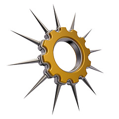 Image showing prickles gear wheel