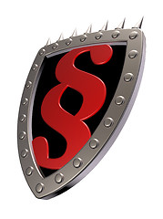 Image showing shield with paragraph symbol