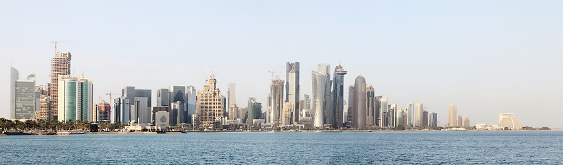 Image showing Doha City skyline Qatar