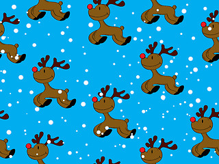 Image showing Seamless Rudolph