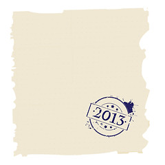 Image showing 2013 stamp on paper