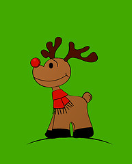 Image showing Red nose Rudolph