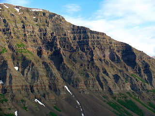 Image showing Mountains of Putorana plateau - aerial view