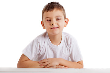 Image showing Portrait of school boy