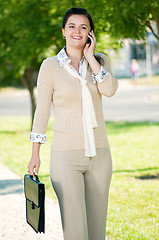 Image showing Young business woman