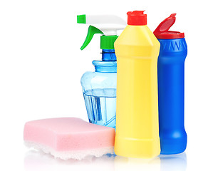 Image showing Plastic bottles