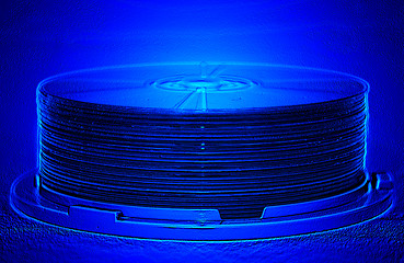 Image showing blue cd