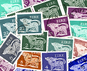 Image showing irish stamps