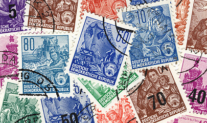 Image showing gdr stamps