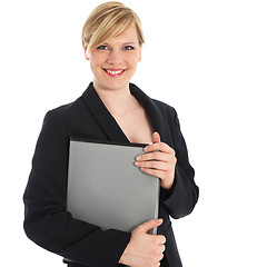 Image showing Smiling businesswoman or manageress