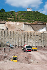 Image showing Construction Site on the hill